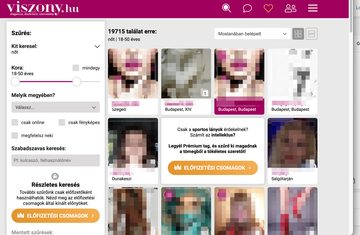 Képernyőkép a Viszony.hu weboldaláról